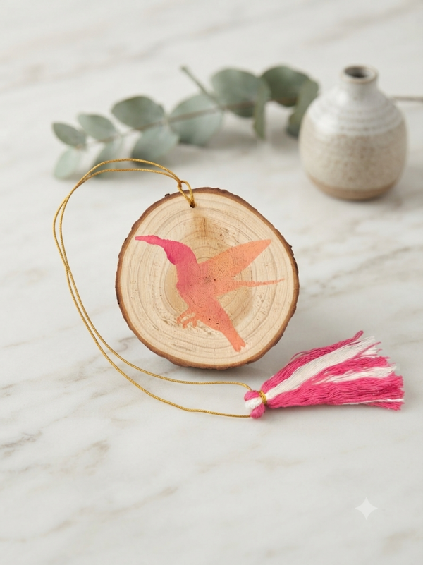 Décoration Murale en Bois Colibri