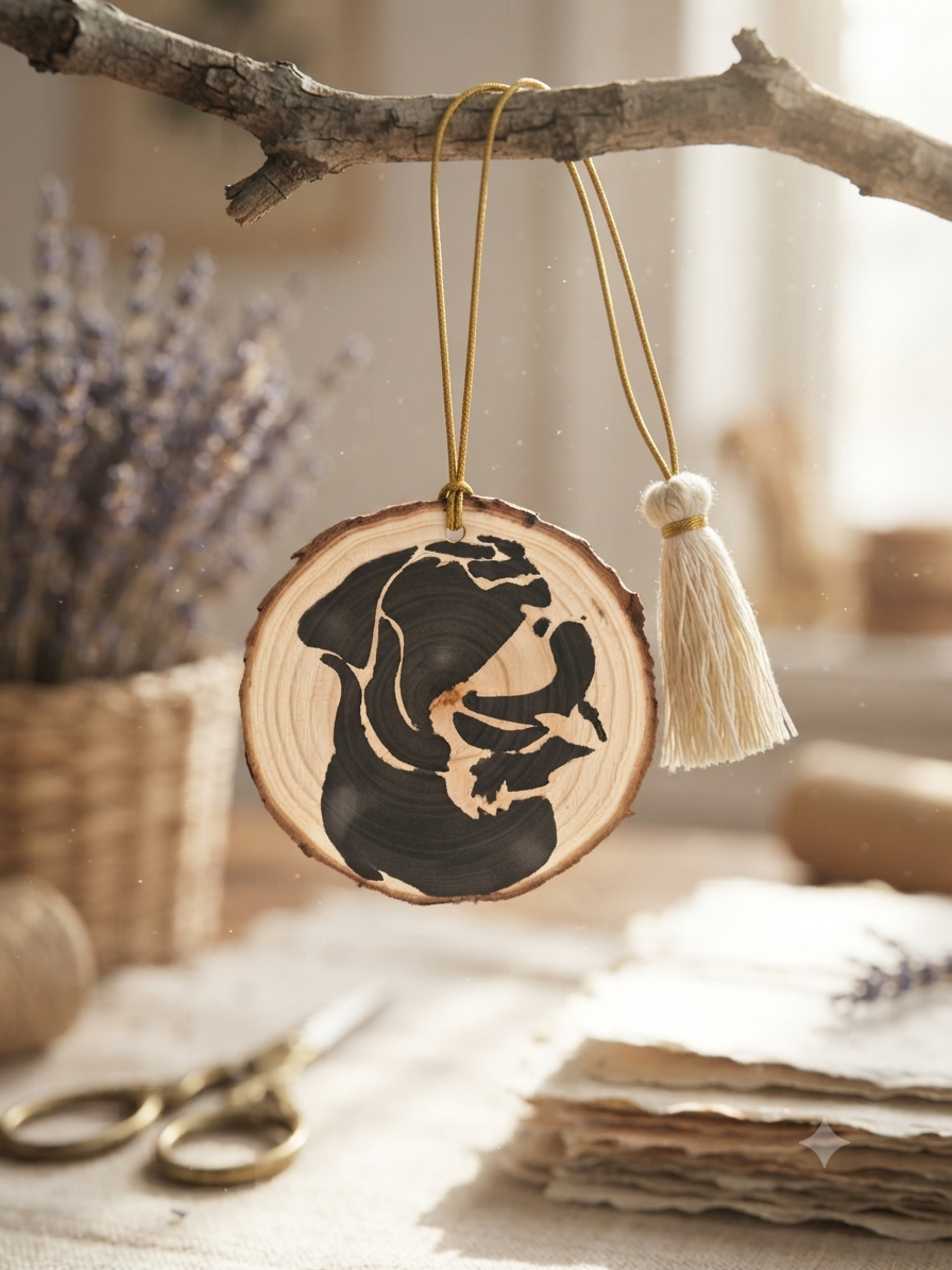 Décoration Murale en Bois Rotweiller