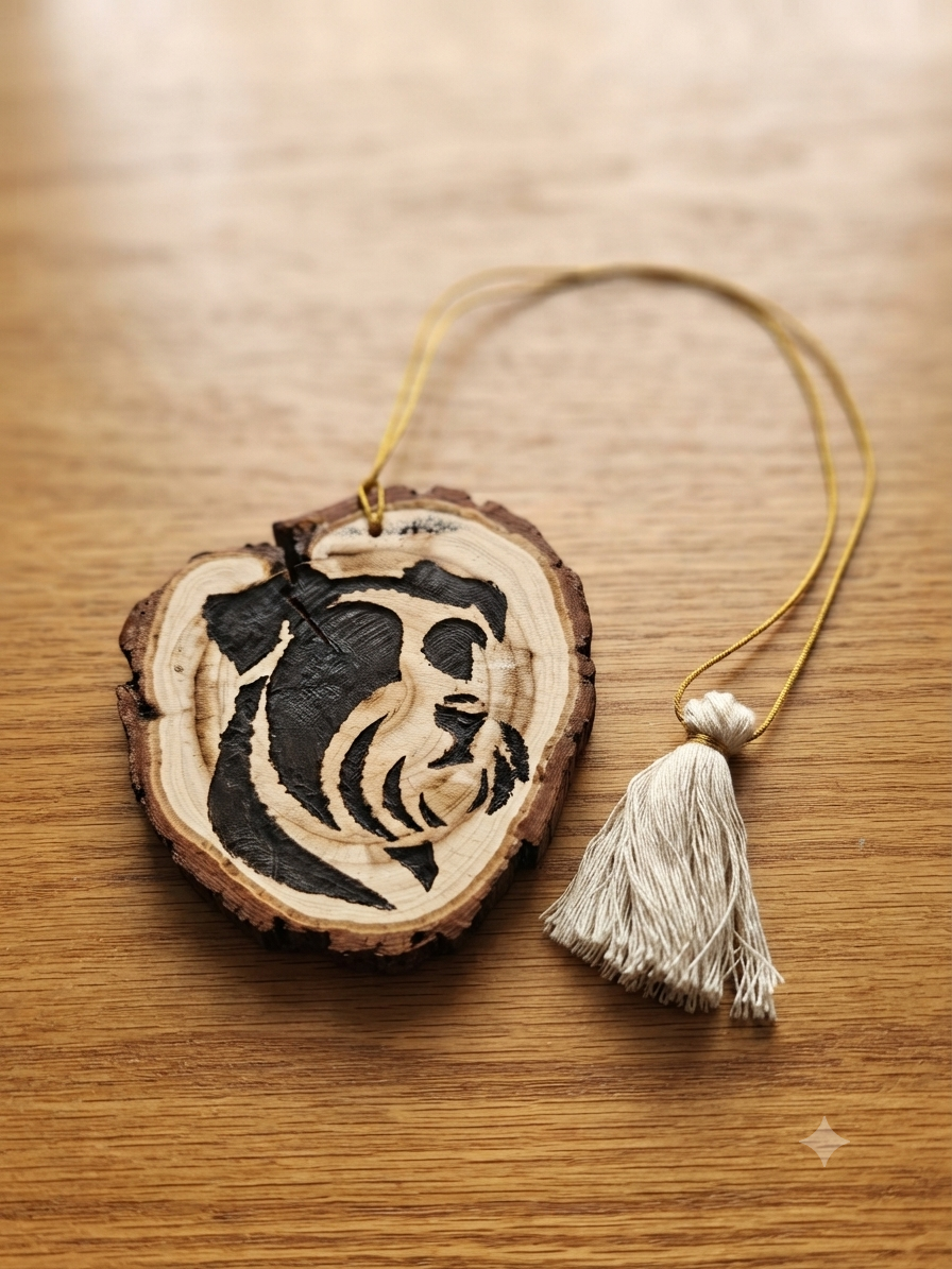 Décoration Murale en Bois Schnauzer