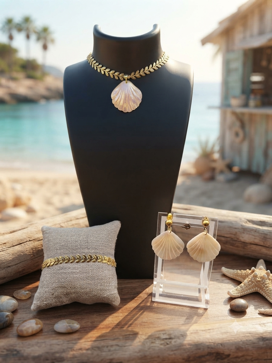 Parure Dorée  Thème Mer