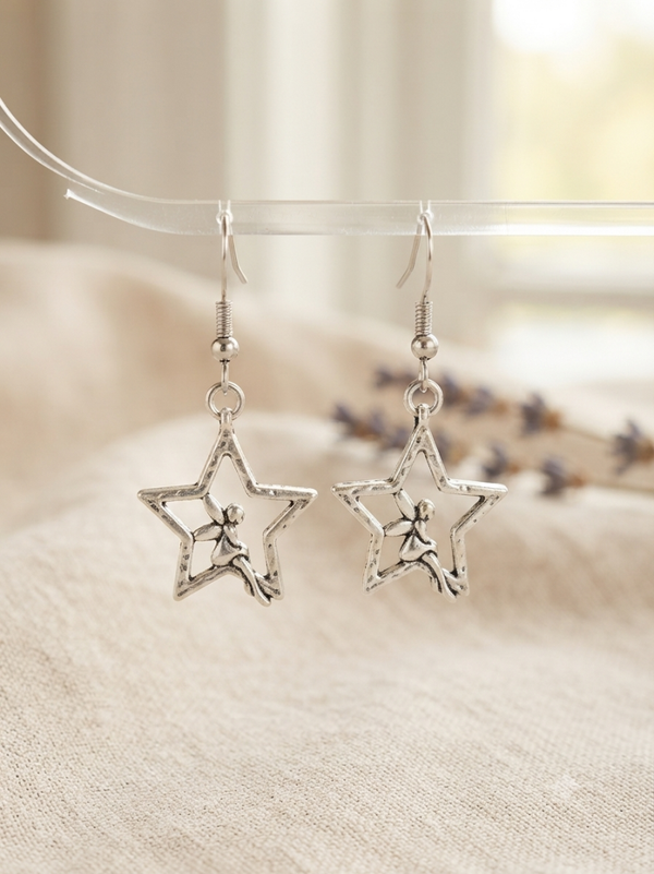 Boucles d'oreilles Fée Étoile