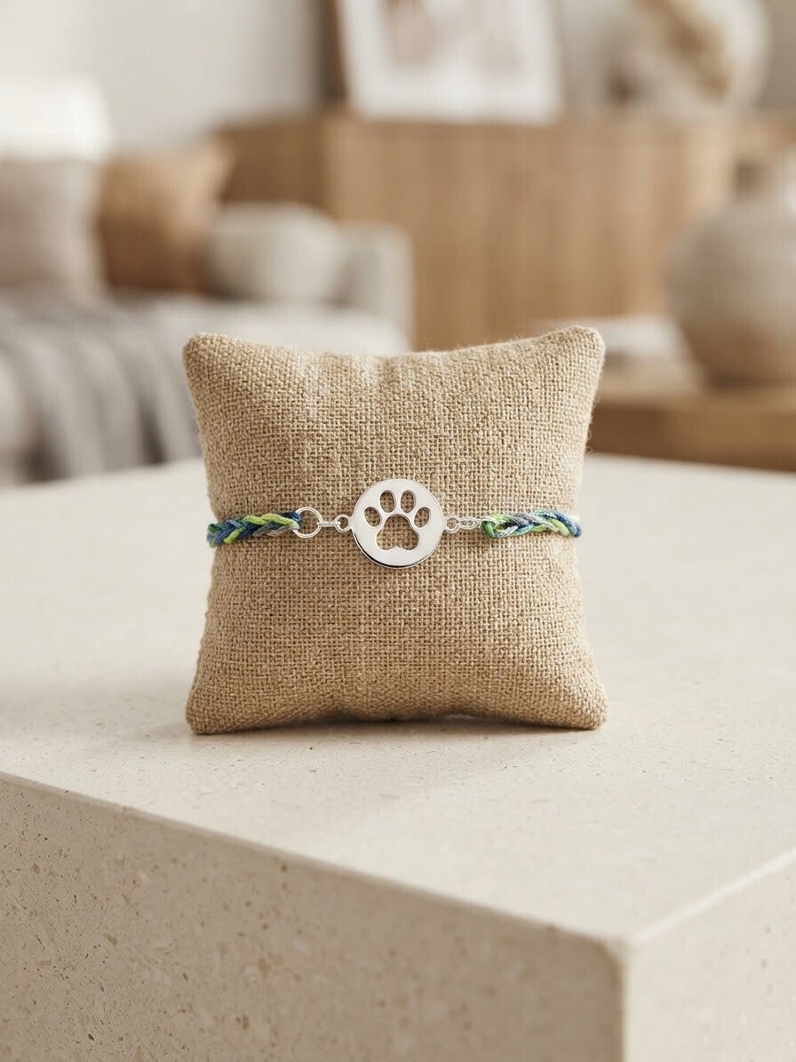 Bracelet Nylon Tressée Tricolore