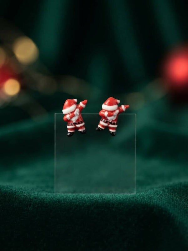 Boucles d'Oreilles Père Noël