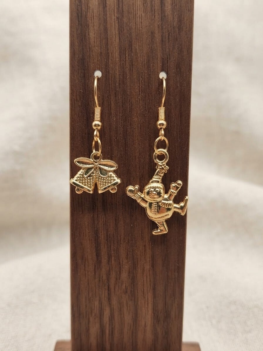 Boucles d'Oreilles Dépareillés Noël