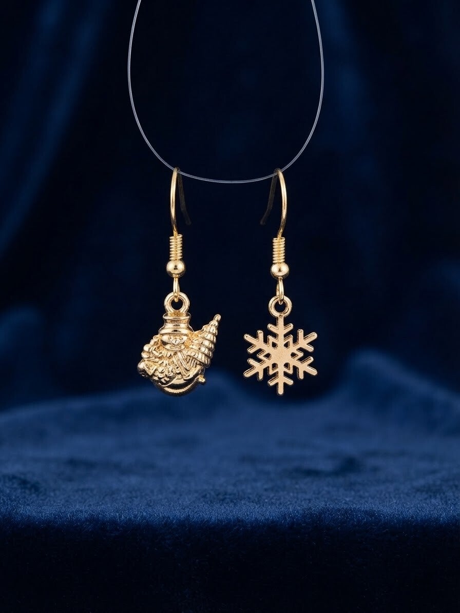 Boucles d'Oreilles Dépareillés Noël