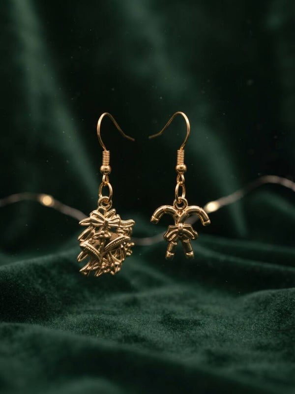 Boucles d'Oreilles Dépareillés Noël