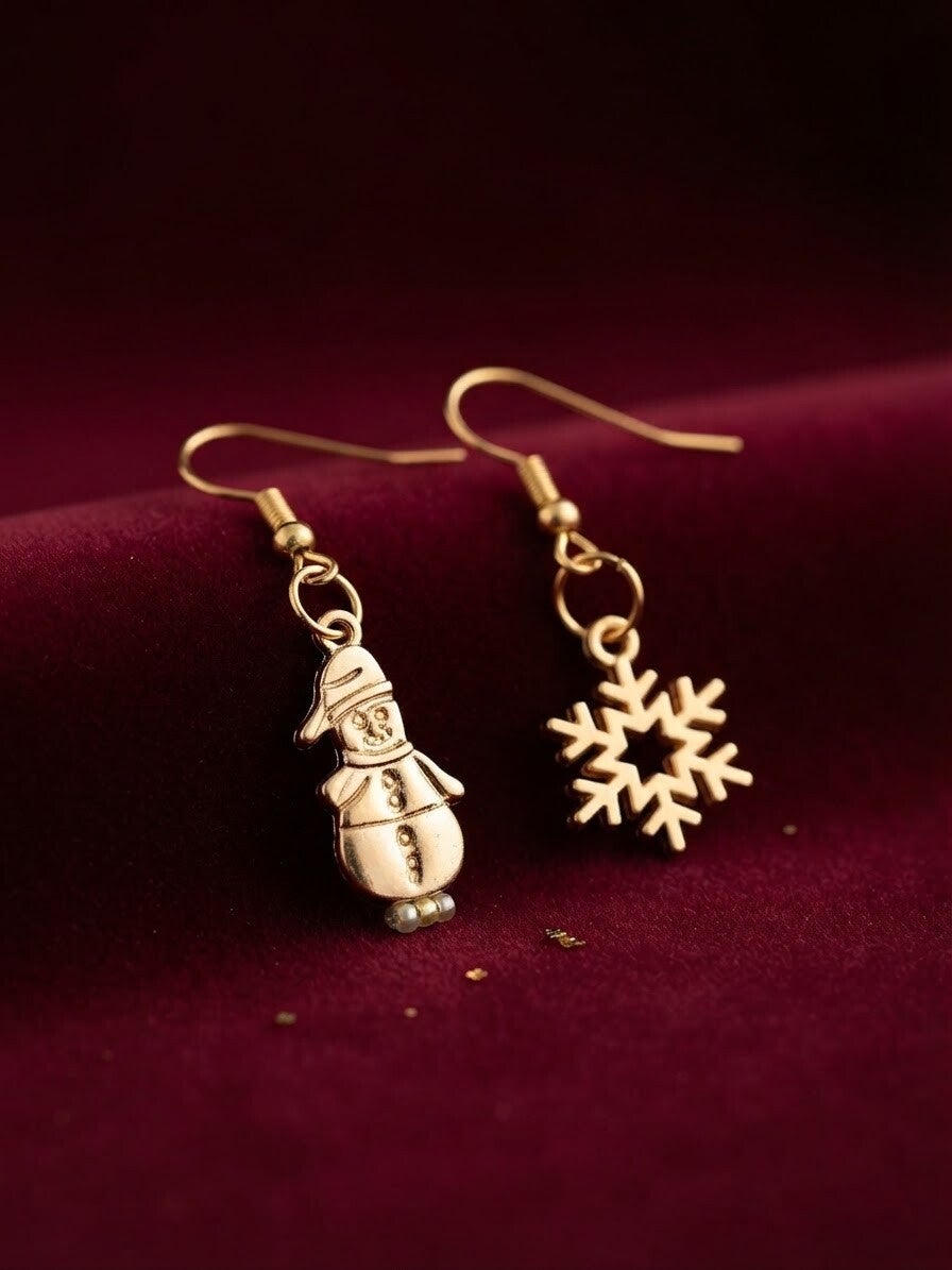 Boucles d'Oreilles Dépareillés Noël