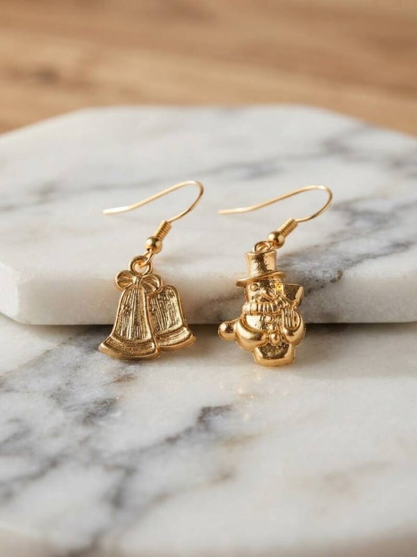 Boucles d'Oreilles Dépareillés Noël