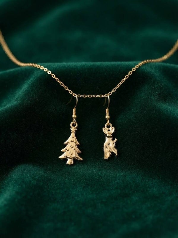 Boucles d'Oreilles Dépareillés Noël