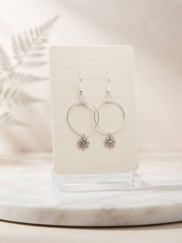 Boucles d'Oreilles Flocons Noël