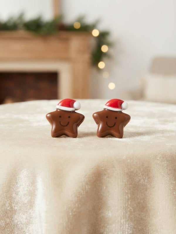 Boucles d'Oreilles Etoile Noël