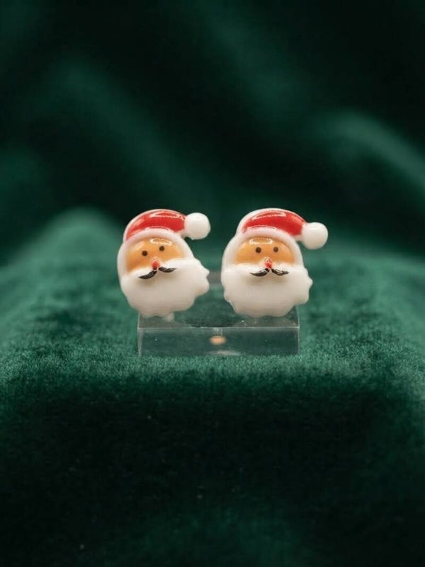 Boucles d'Oreilles Père Noël