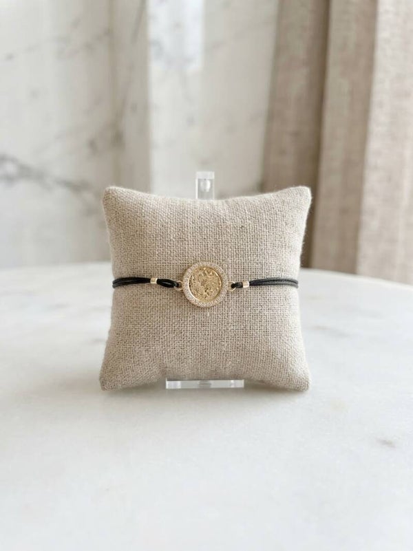 Bracelet Noir et Or Arbre de Vie