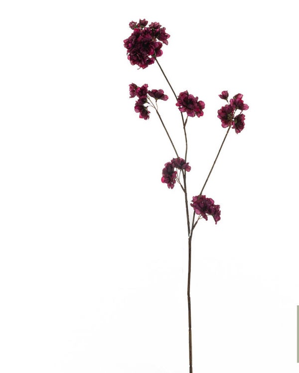 Bloesem prunus malaga oud donker roze 84 cm