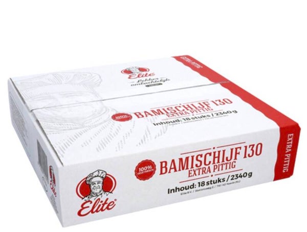 Pittige bamischijf Elite 18 x 130 gram
