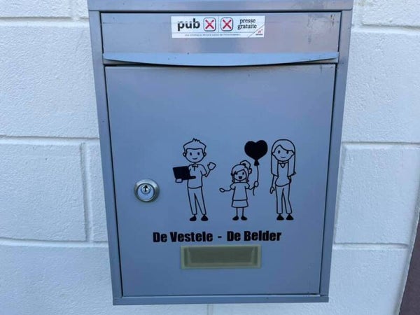 Autocollant boite aux lettres