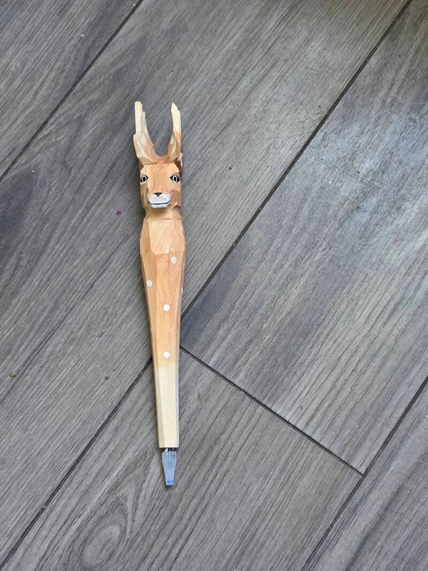 Wooden deer ink pen