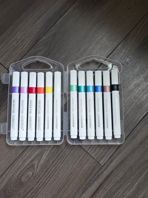 12 colors acrylic marker set