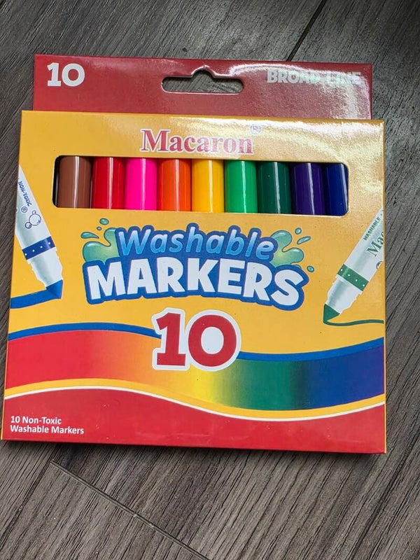 10 colors washable marker set