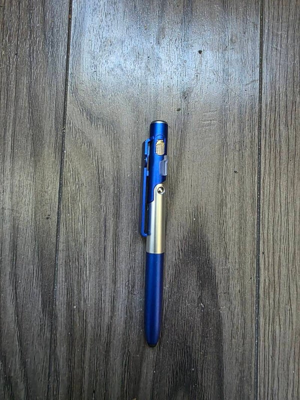 Folding LED lighted ink pen