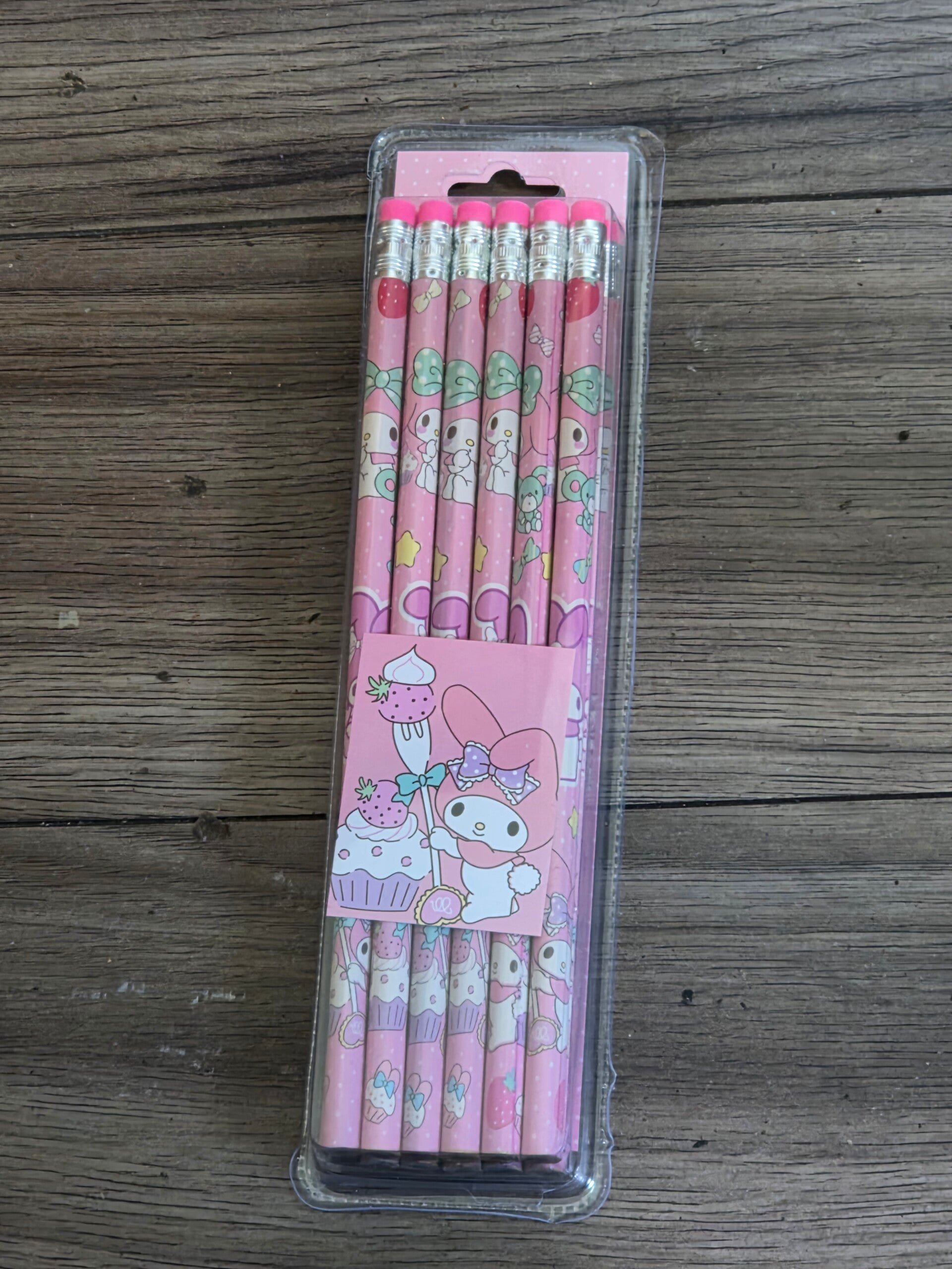 12 piece strawberry fork pencils