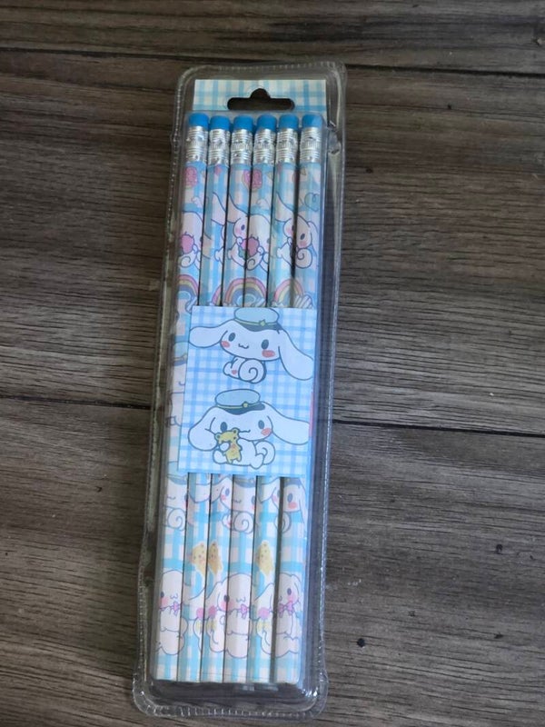 12 piece blue cap puppy pencils