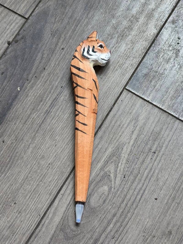 Wooden tiger ink pen