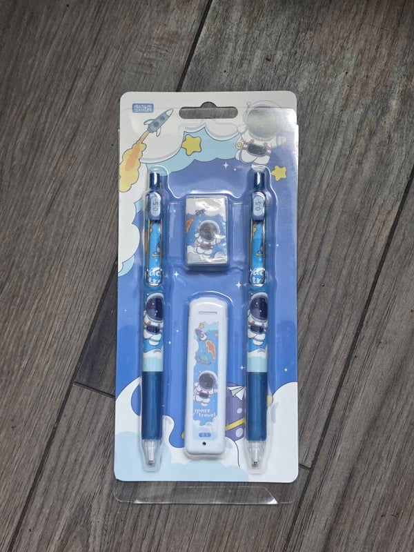 Space travel mechanical pencil set