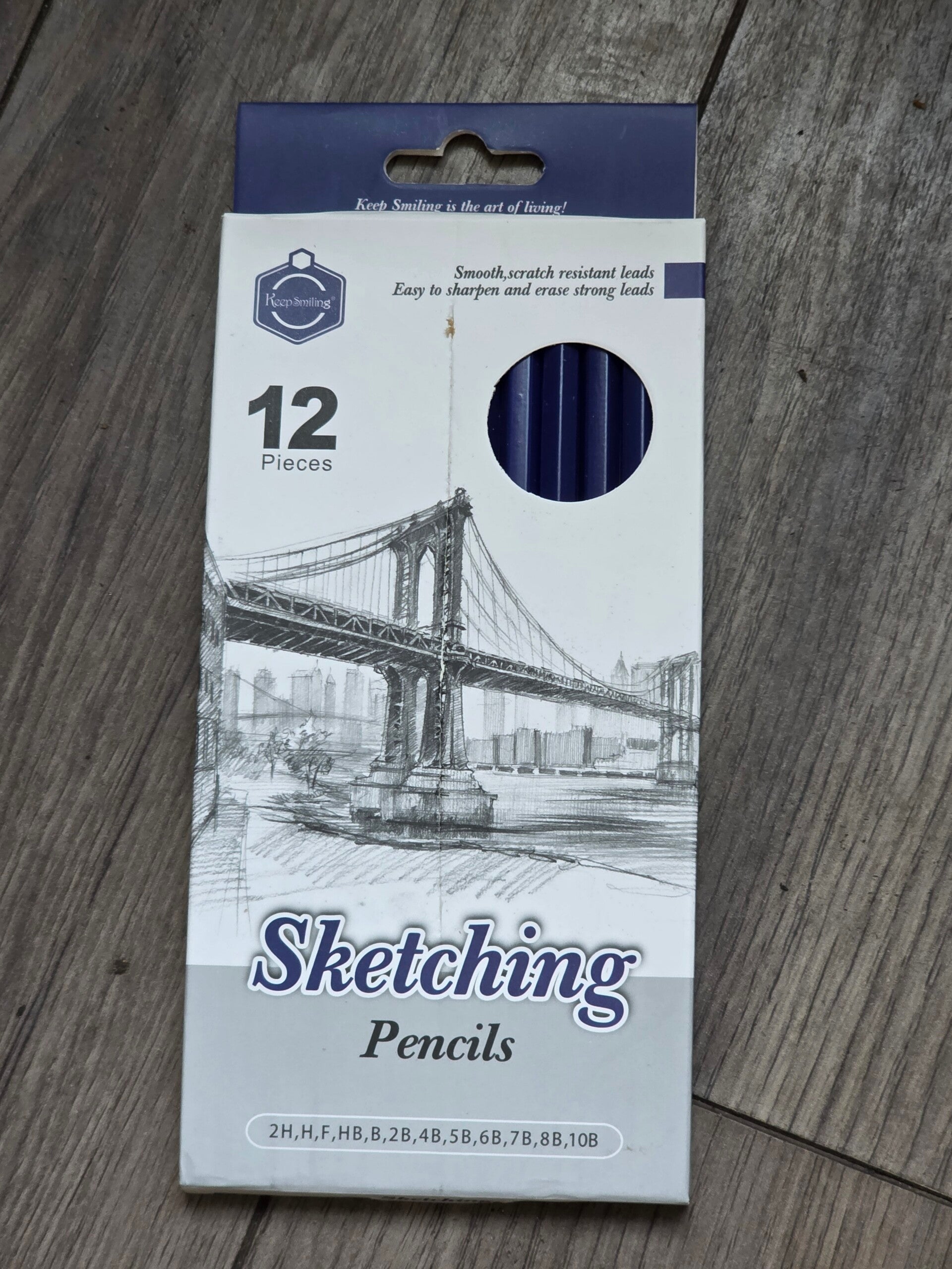 12 piece drawing sketching pencil set