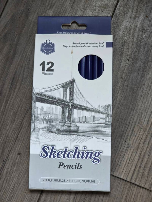 12 piece drawing sketching pencil set