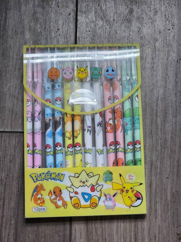 12 piece Pokemon pen set