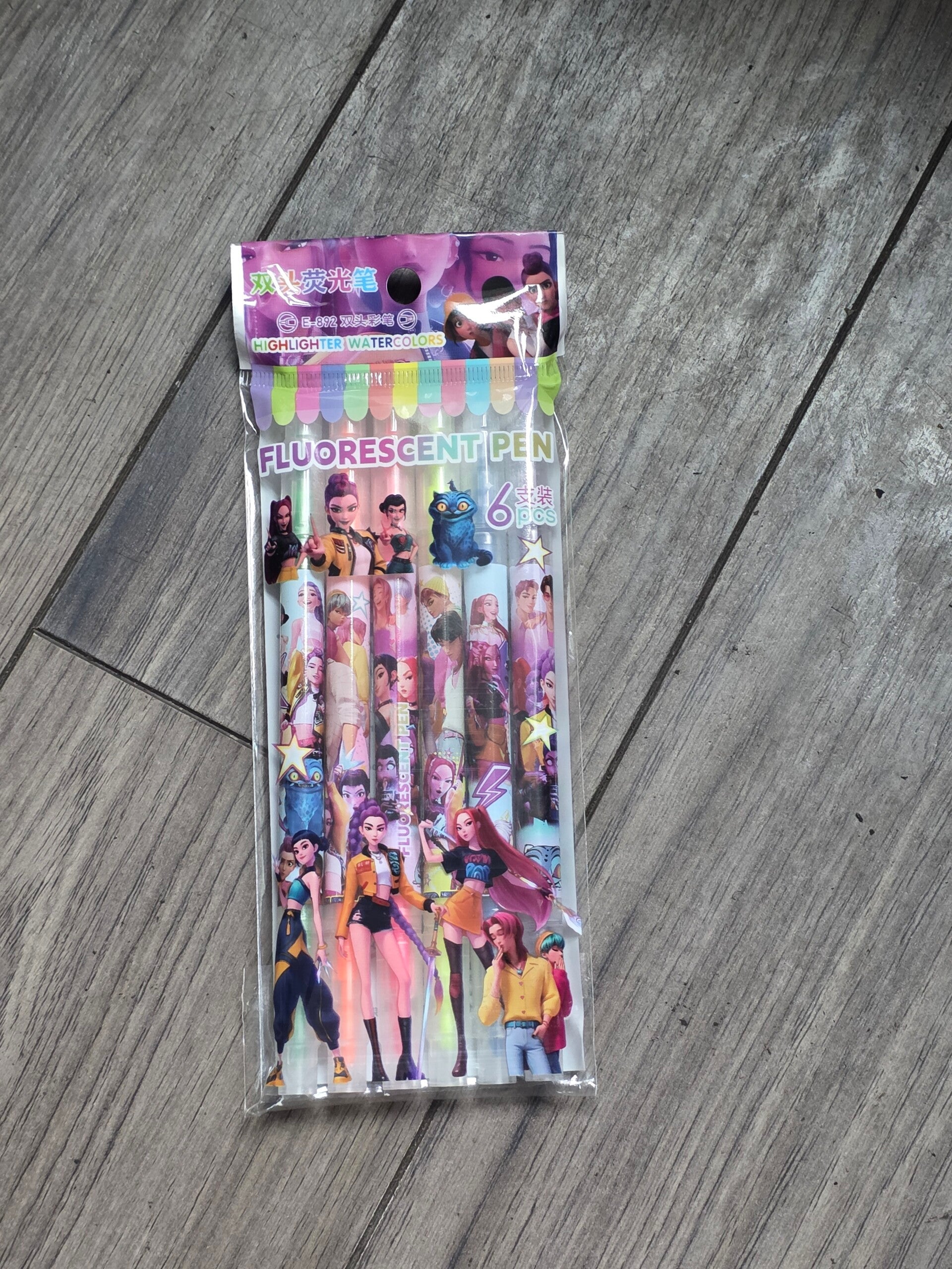 6 colors K-pop  marker pen set