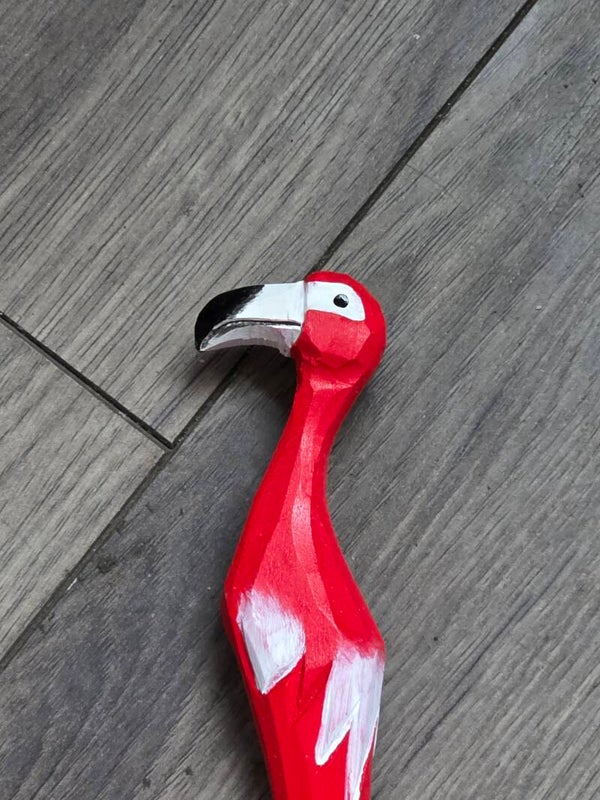 Wooden flamingo ink pen