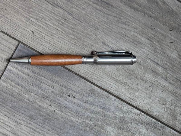 Bullet shaped ink pen - Chrome top