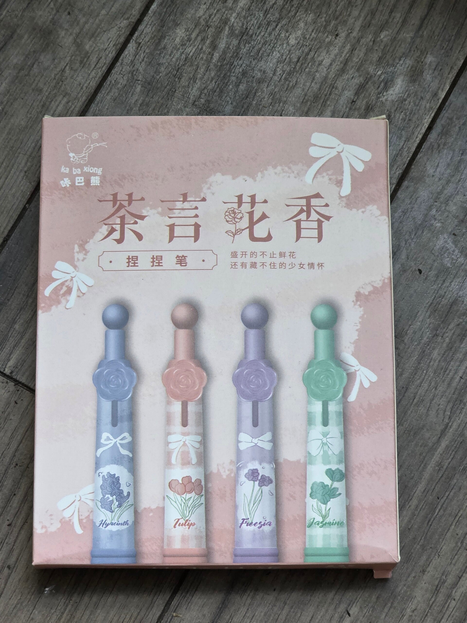 4 piece rose clip ink pens