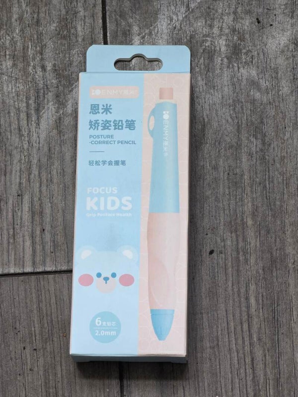 Mechanical pencil - sky blue orange body - posture correction
