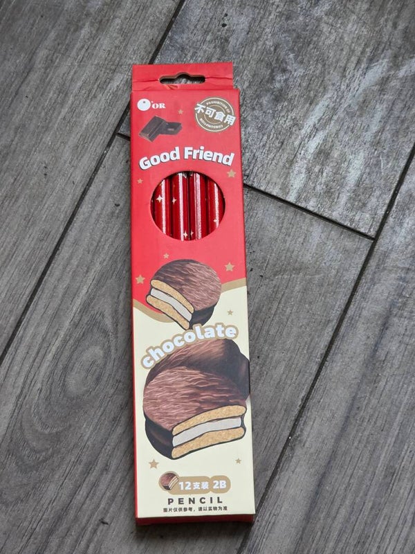Chocolate cream Good Friend themed 12 pencils