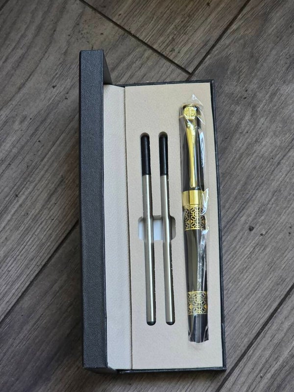 Luxury metal Roller pen set - Black