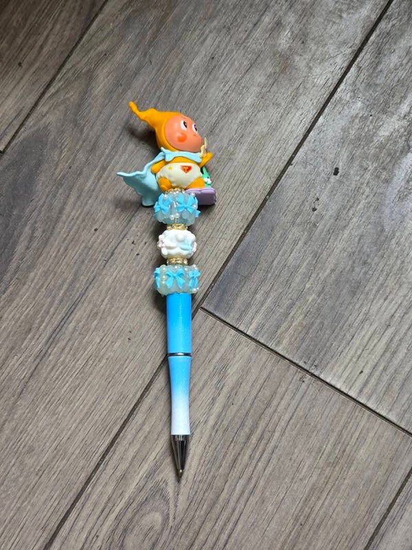 Super child and rabbit beaded ink pen