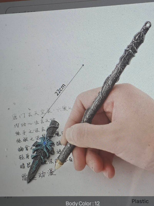 Metal Sword Black Snake style ink pen