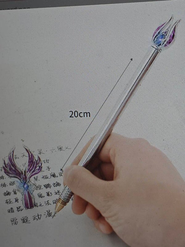 Metal Sword Purple Buck style ink pen