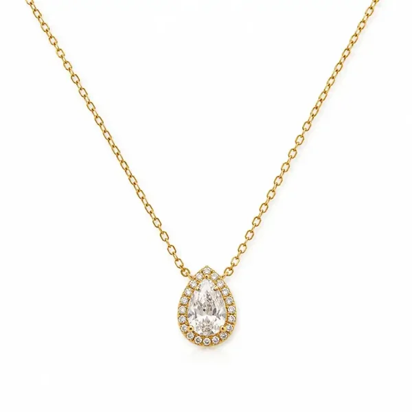 Collier Goutte Cristal Élégance
