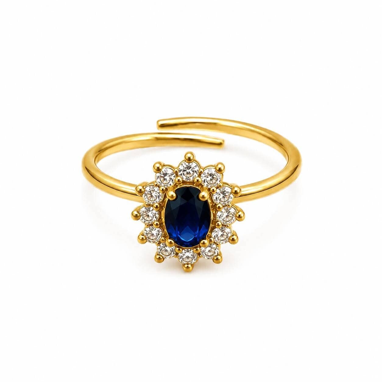 Bague Élégance Bleue