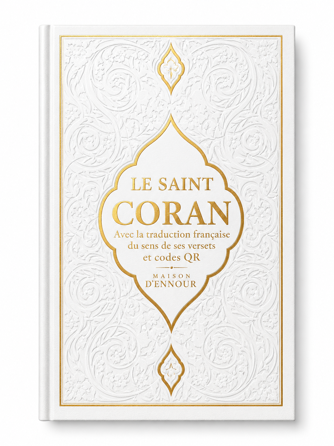 Le Saint Coran – Édition Luxe blanc & Or avec Traduction Français
