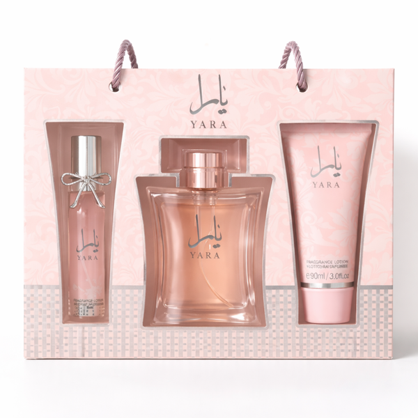 Coffret Yara Femme – Parfum + Body Splash + Lotion Parfumée 🌸