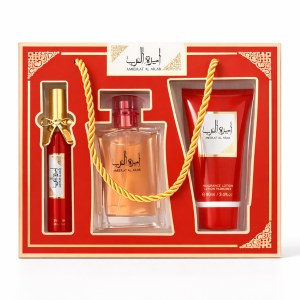Coffret Ameerat Al Arab Femme – Parfum Oriental Élégant ❤️✨