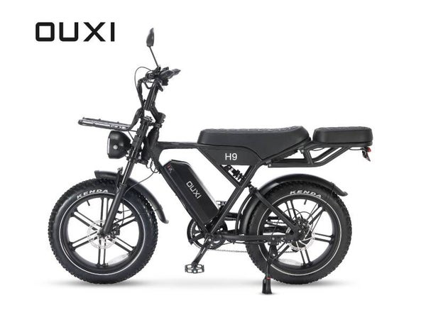 Ouxi H9 6.0 Fatbike - Gratis Alarmsysteem, Voorrekje, Voetsteuntjes & Grotere Vernieuwde Display