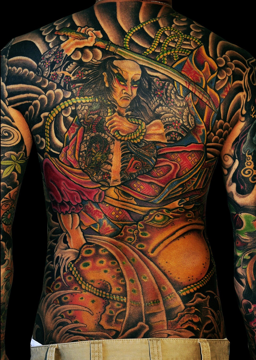 japanese backpiece samurai tattoo