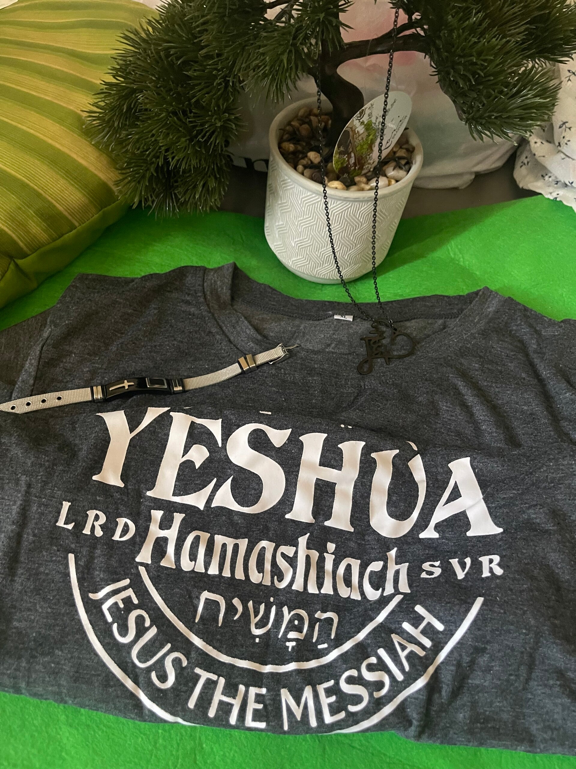 Male Grey XL Yeshua t-shirt