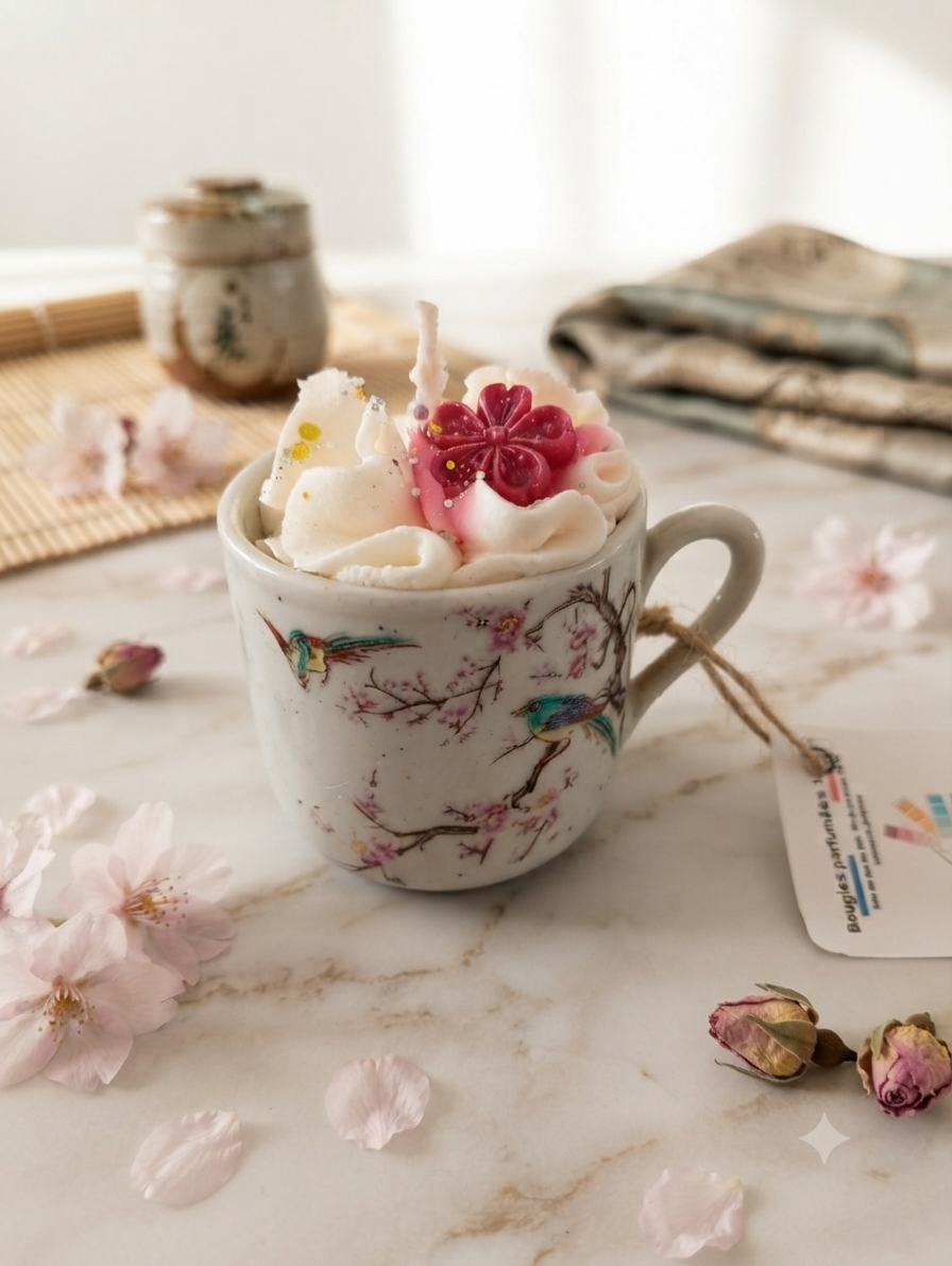 Bougie parfumée : fleurs de cerisier 🌸